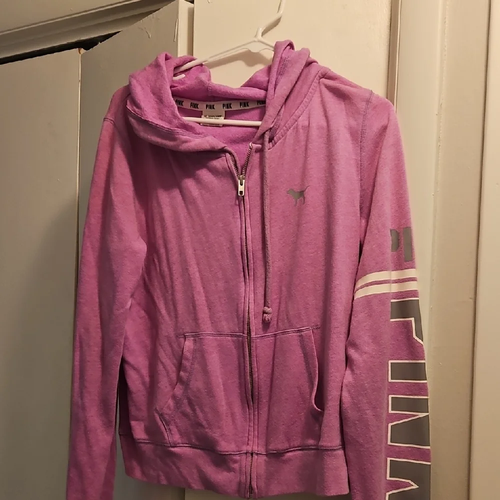PINK Victoria's Secret Purple Zip-Up Jacket - Picture 1 of 4